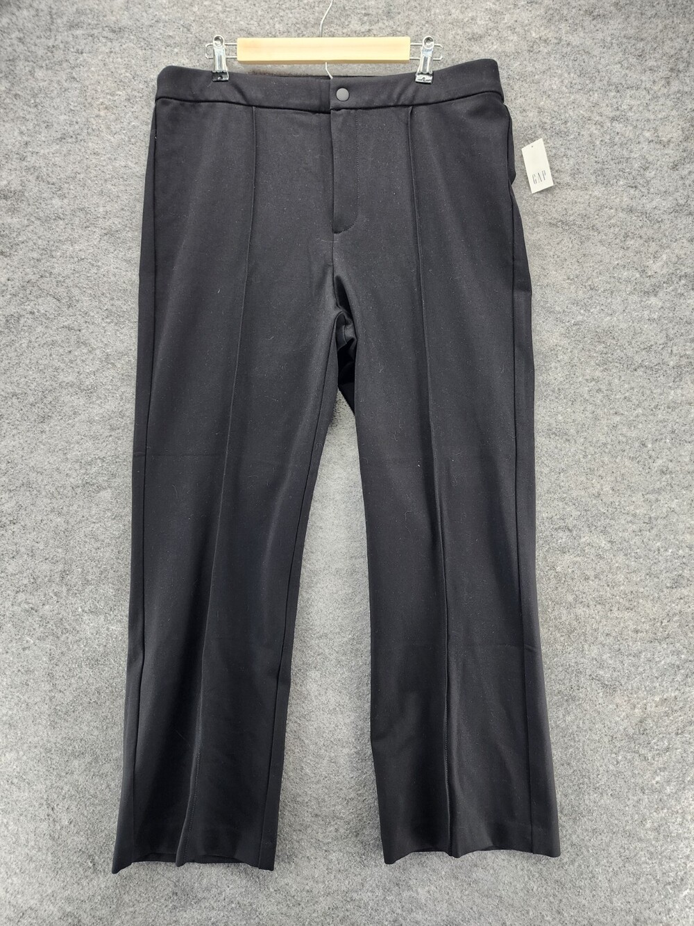 Gap Pants Womens 18 Black Straight Leg High Rise Business 36x28